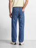 Men's Blue Relaxed Fit Solid Casual Jeans
