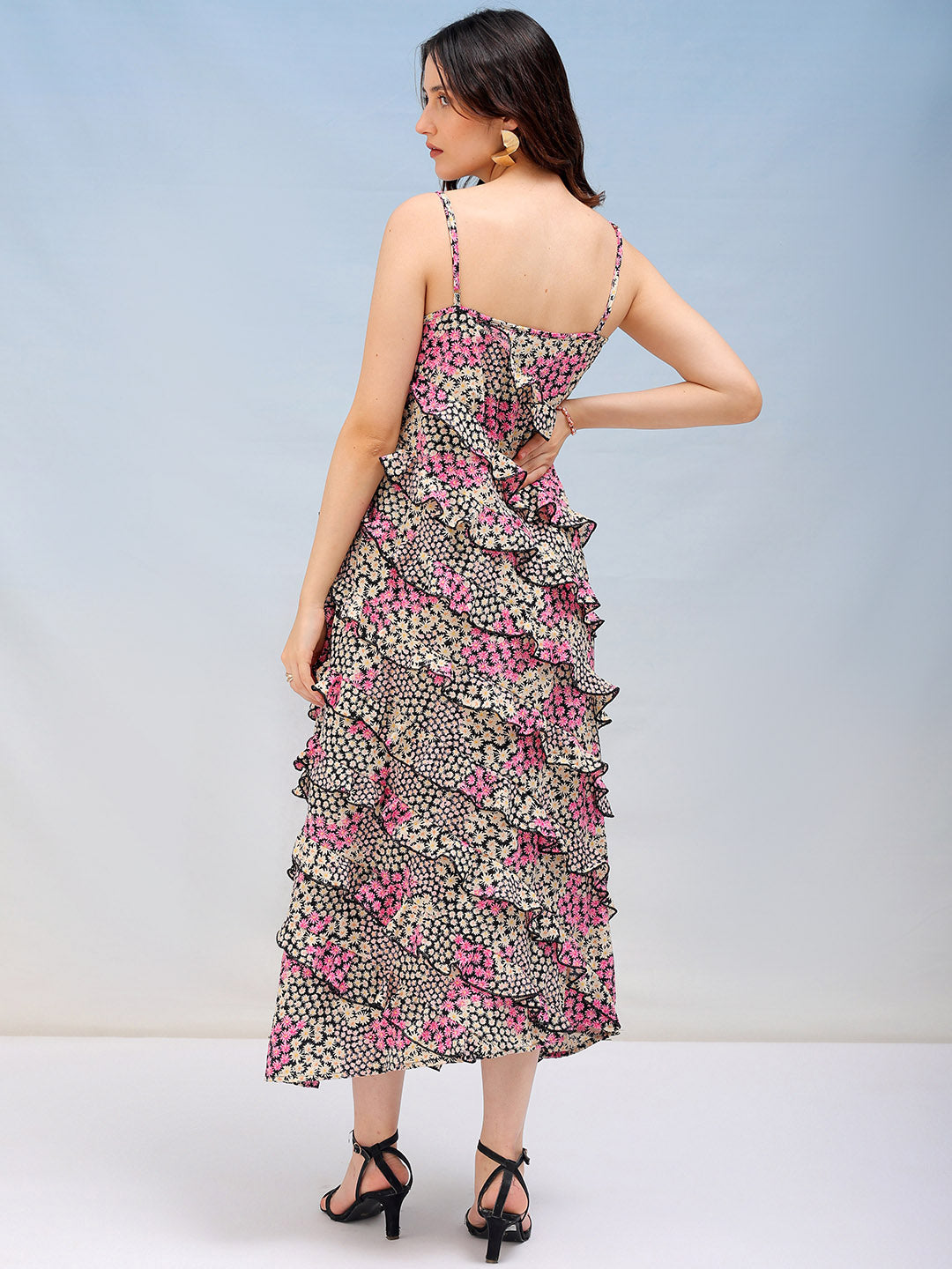 Shop Women's Ditsy Printed Fit And Flare Maxi Dress Online.