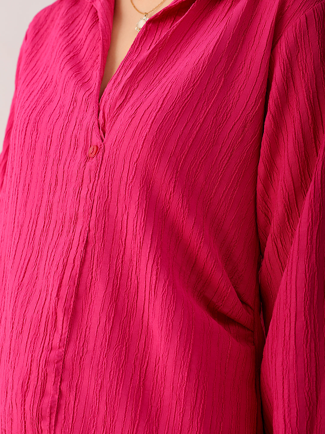 Shop Women's Pink Straight Textured NA Asymmetric Dress Online.