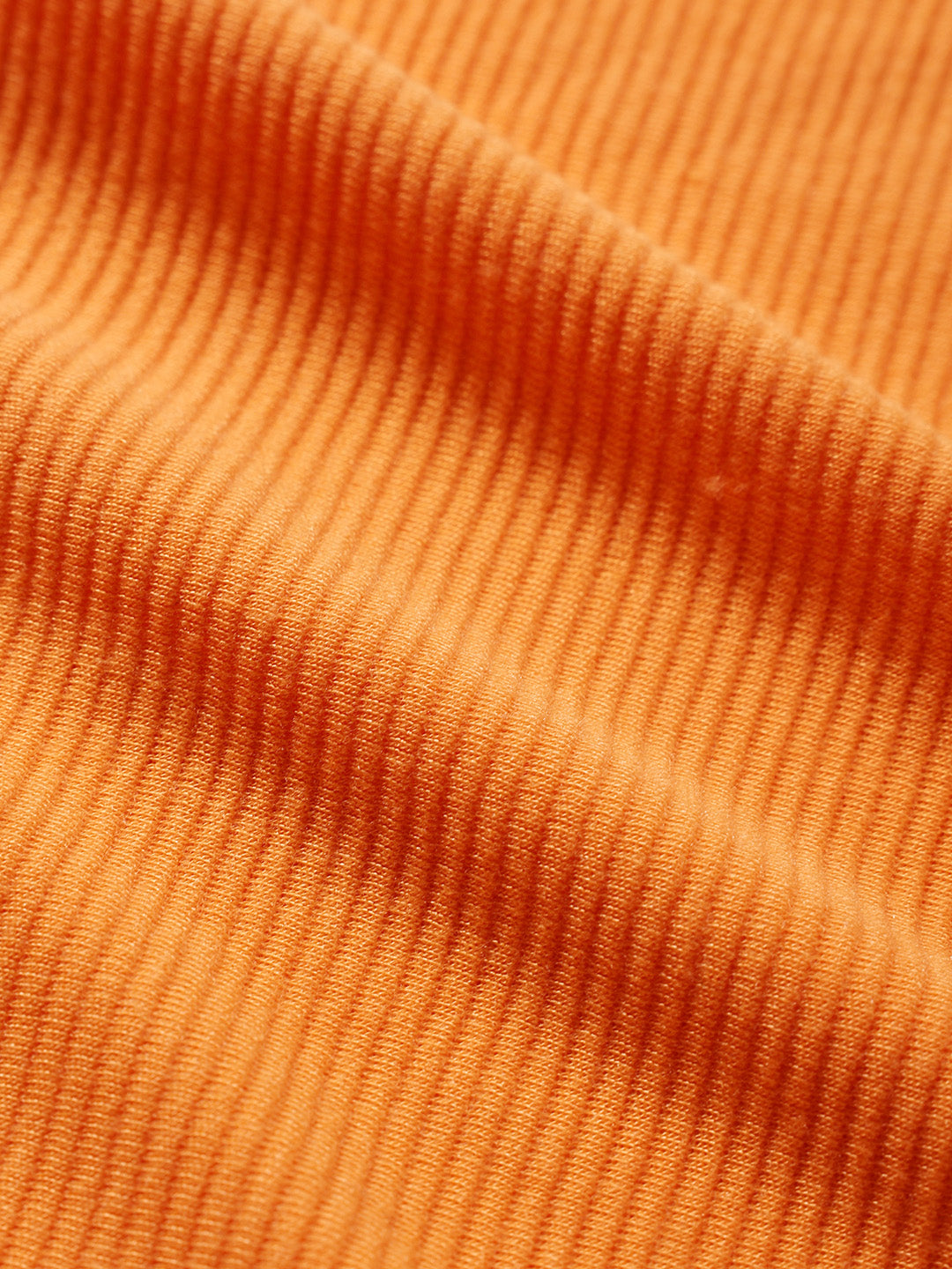 Men's Orange Relaxed Fit Street Solid Shirt