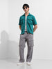 Men's Blue Relaxed Fit Street Solid Shirt