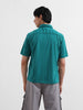 Men's Blue Relaxed Fit Street Solid Shirt