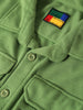 Men's Green Relaxed Fit Street Solid Shirt