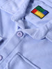 Men's Blue Relaxed Fit Street Solid Shirt
