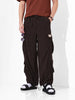 Men Wide Leg Fit Brown Cargo
