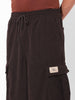 Men Wide Leg Fit Brown Cargo