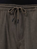 Men's Olive Loose Wide Leg Textured Mid-Rise Elasticated Cargo Joggers