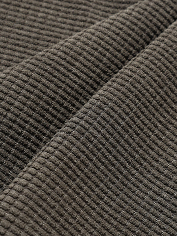 Men's Olive Baggy Fit Textured Utility Cargo