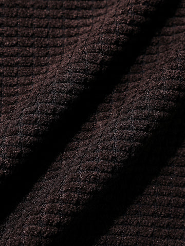 Men's Brown Baggy Fit Textured Utility Cargo