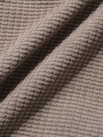 Men's Grey Baggy Fit Textured Utility Cargo