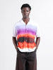 Men's Multicolor Oversized Fit Printed Print Shirt
