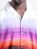 Men's Multicolor Oversized Fit Printed Print Shirt