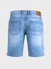 Men's Blue Regular Fit Solid Casual Shorts
