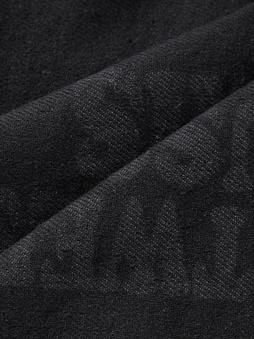 Men's Black Regular Fit Printed Retro Wear Shorts