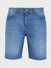 Men's Blue Regular Fit Solid Casual Shorts