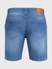 Men's Blue Regular Fit Solid Casual Shorts