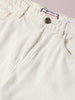 Men's White Regular Fit Solid Casual Shorts
