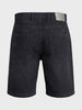 Men's Black Regular Fit Solid Casual Shorts