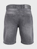 Men's Grey Regular Fit Solid Casual Shorts