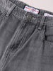 Men's Grey Regular Fit Solid Casual Shorts
