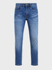 Men's Blue Skinny Fit Solid Casual Jeans