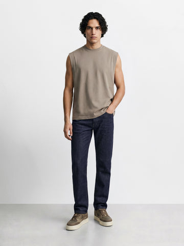 Men's Blue Slim Fit Solid Casual Jeans