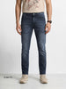 Men's Blue Slim Fit Solid Casual Jeans