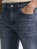 Men's Blue Slim Fit Solid Casual Jeans