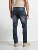 Men's Blue Slim Fit Solid Casual Jeans