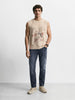 Men's Blue Slim Fit Solid Casual Jeans