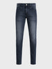 Men's Blue Slim Fit Solid Casual Jeans