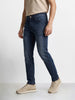 Men's Blue Slim Fit Solid Casual Jeans