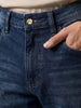 Men's Blue Slim Fit Solid Casual Jeans