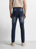Men's Blue Slim Fit Solid Casual Jeans