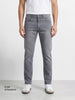 Men's Grey Slim Fit Solid Casual Jeans