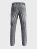 Men's Grey Slim Fit Solid Casual Jeans