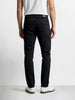 Men's Black Slim Fit Solid Casual Jeans