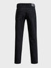Men's Black Slim Fit Solid Casual Jeans