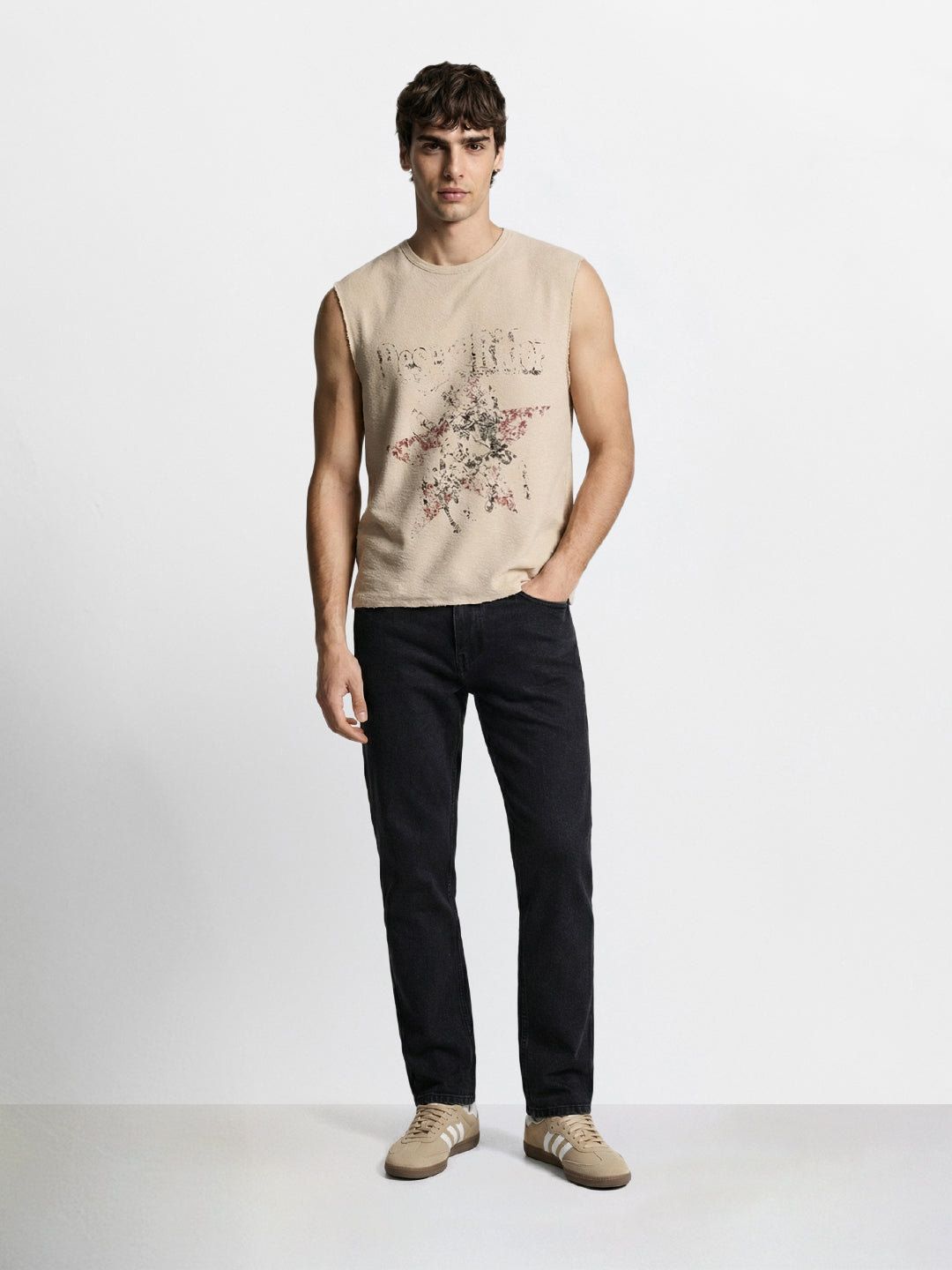 Men's Black Slim Fit Solid Casual Jeans