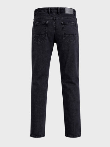 Men's Black Slim Fit Solid Casual Jeans