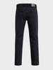 Men's Black Slim Fit Solid Casual Jeans