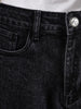Men's Black Slim Fit Solid Casual Jeans