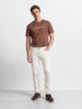 Men's White Slim Fit Solid Casual Jeans
