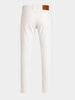 Men's White Slim Fit Solid Casual Jeans