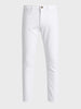 Men's White Slim Fit Solid Casual Jeans