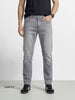 Men's Grey Slim Fit Solid Casual Jeans