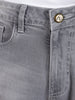 Men's Grey Slim Fit Solid Casual Jeans
