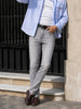 Men's Grey Slim Fit Solid Casual Jeans