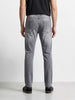 Men's Grey Slim Fit Solid Casual Jeans