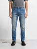 Men's Blue Slim Fit Solid Casual Jeans
